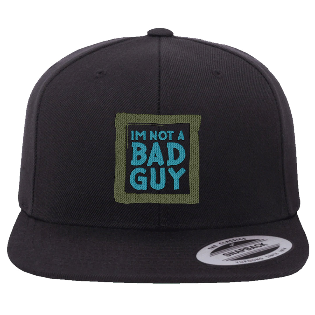Element Black Olive High 1s Snapback Hat | I'm Not A Bad Guy, Black