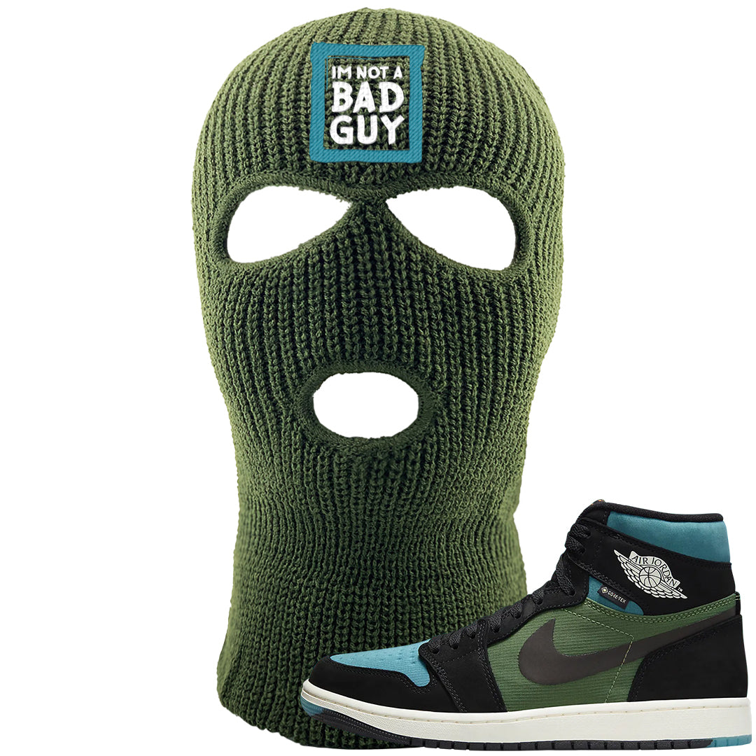 Element Black Olive High 1s Ski Mask | I'm Not A Bad Guy, Olive