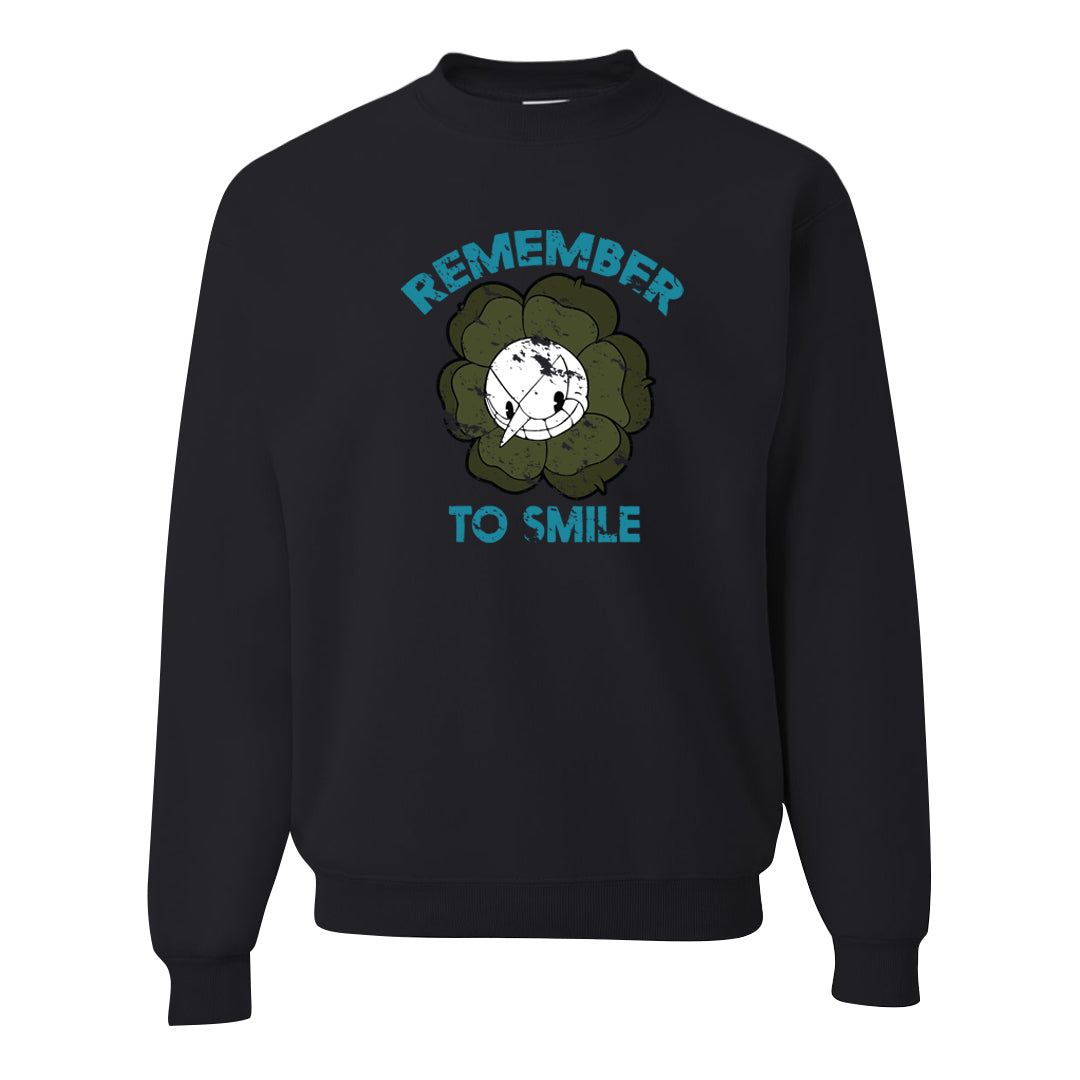 Element Black Olive High 1s Crewneck Sweatshirt | Remember To Smile, Black