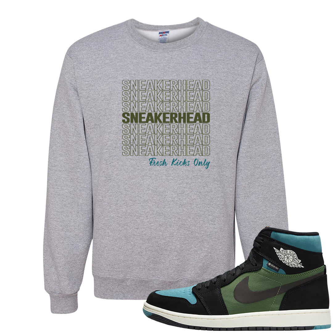 Element Black Olive High 1s Crewneck Sweatshirt | Thank You Sneakers, Ash