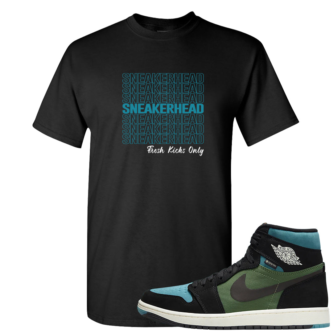 Element Black Olive High 1s T Shirt | Thank You Sneakers, Black