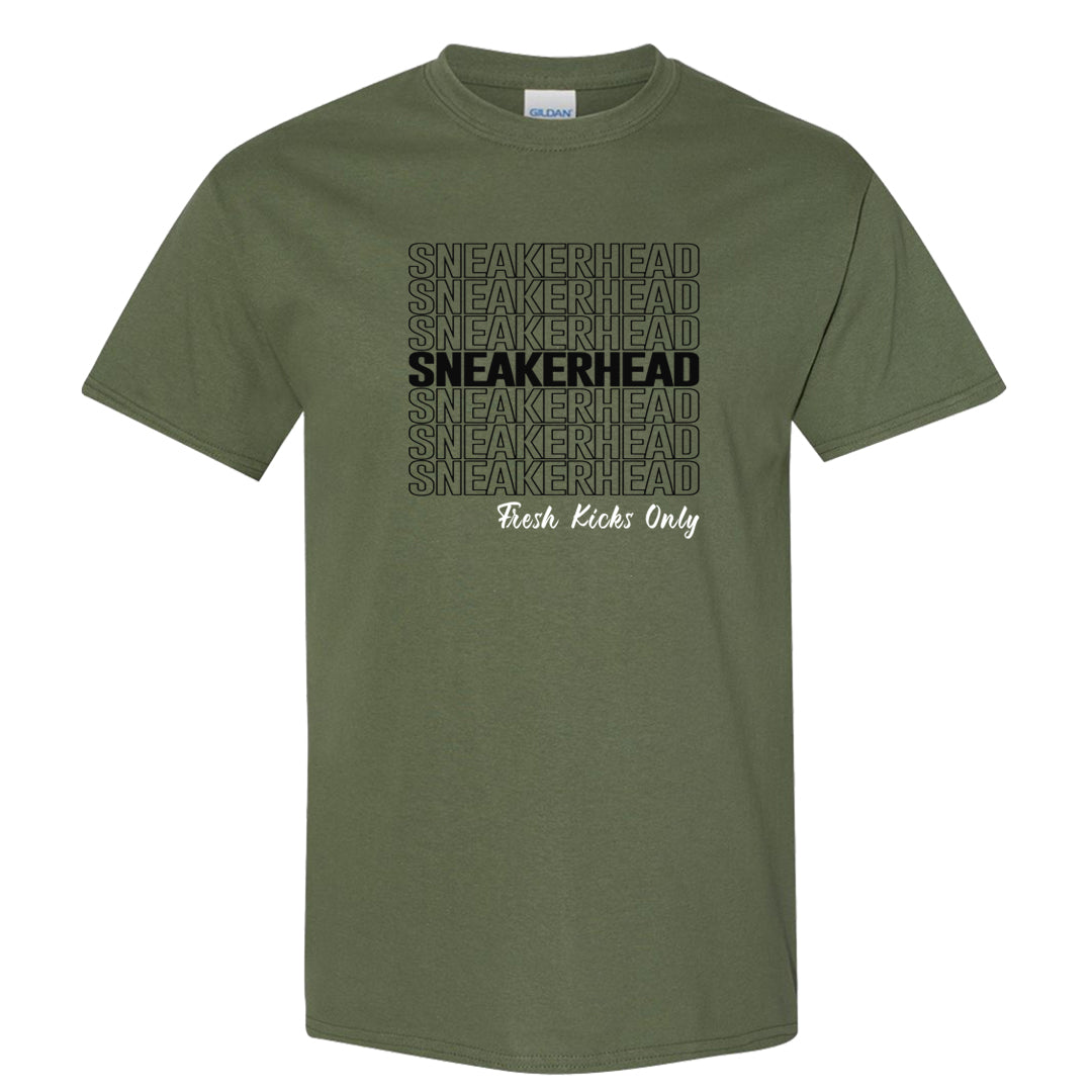 Element Black Olive High 1s T Shirt | Thank You Sneakers, Military Green