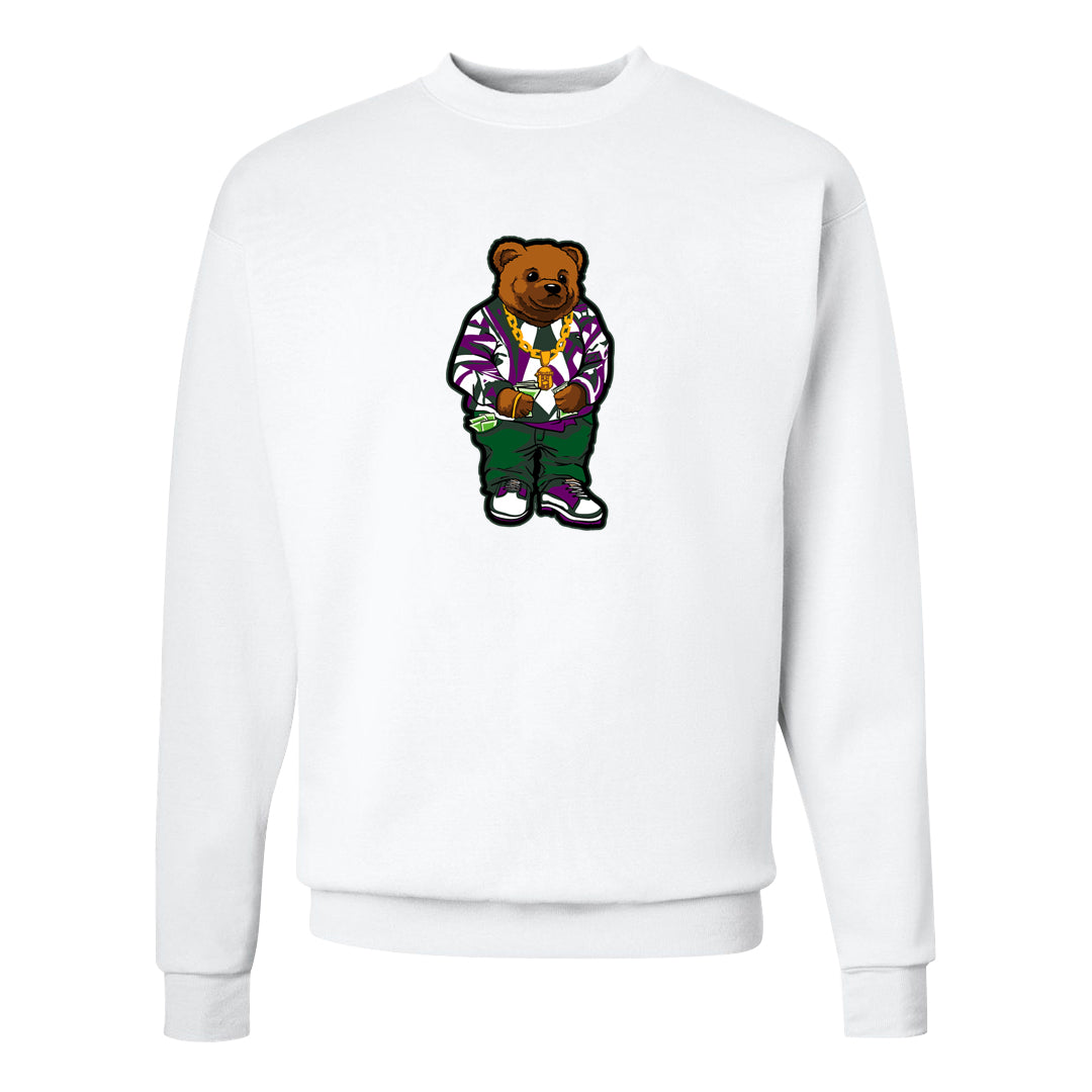 Galactic Jade High 1s Crewneck Sweatshirt | Sweater Bear, White