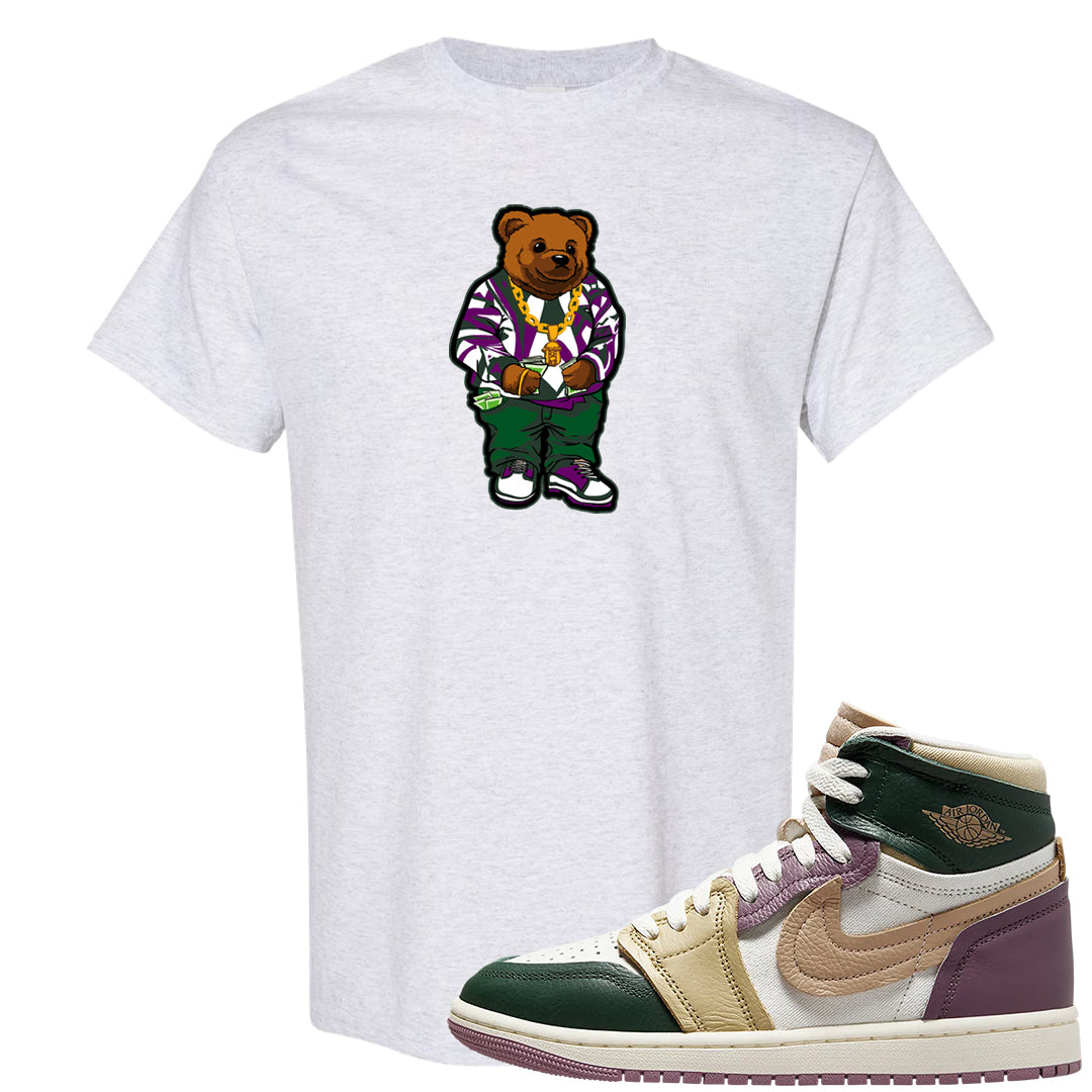 Galactic Jade High 1s T Shirt | Sweater Bear, Ash