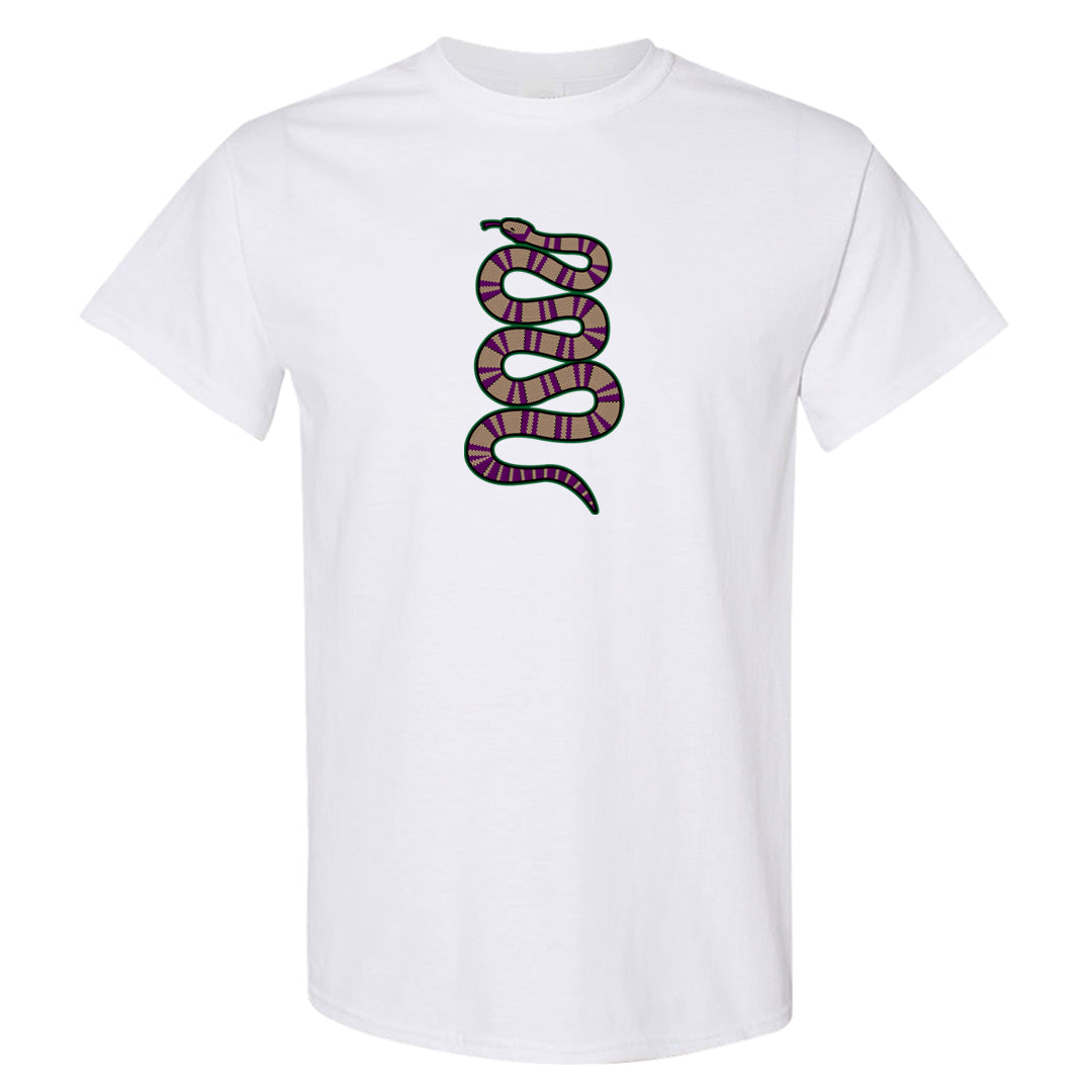 Galactic Jade High 1s T Shirt | Coiled Snake, White