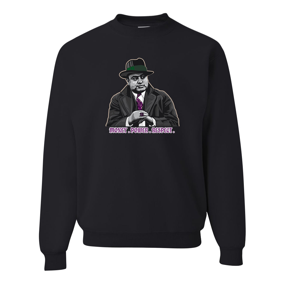 Galactic Jade High 1s Crewneck Sweatshirt | Capone Illustration, Black