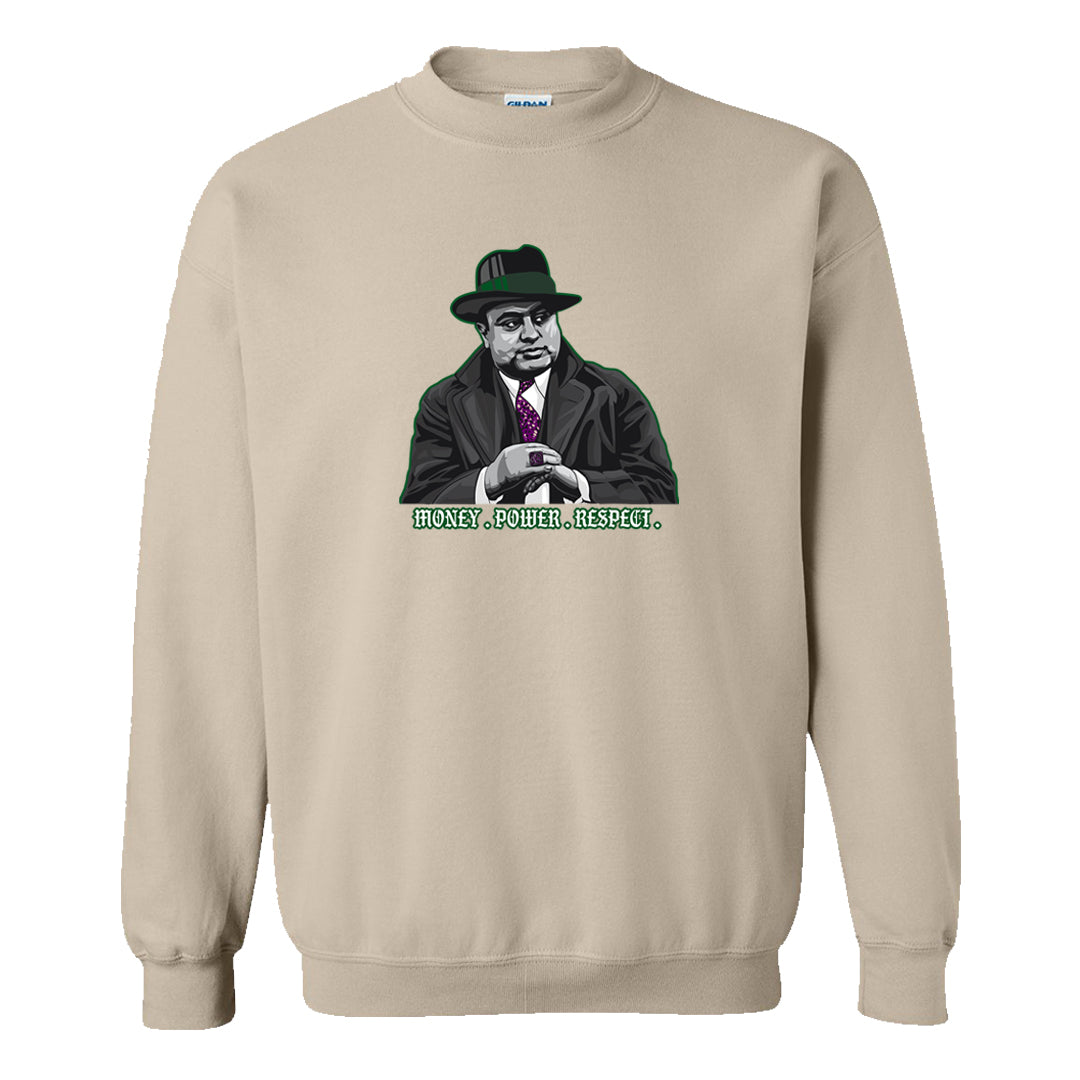 Galactic Jade High 1s Crewneck Sweatshirt | Capone Illustration, Sand