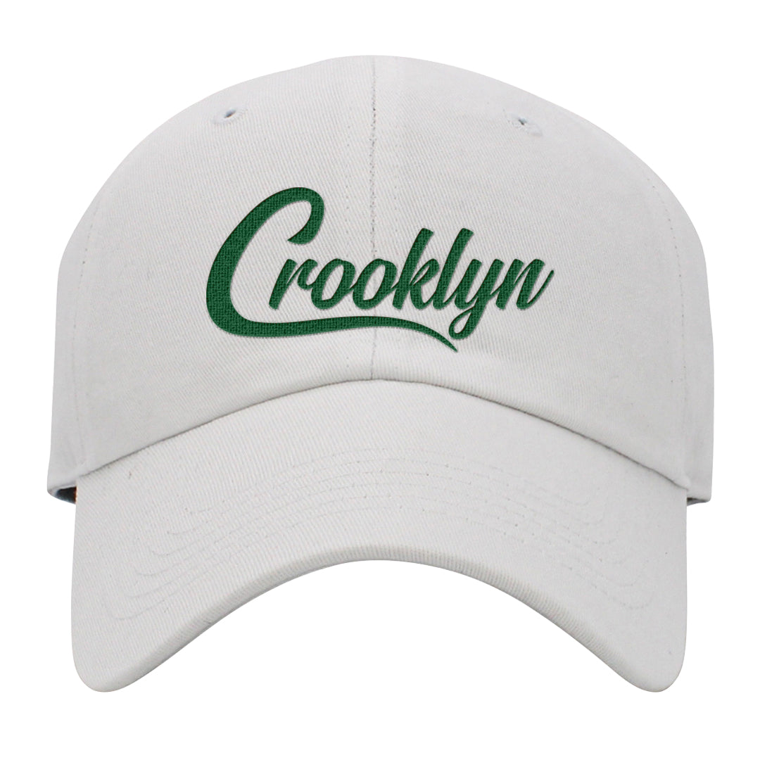 Galactic Jade High 1s Dad Hat | Crooklyn, White