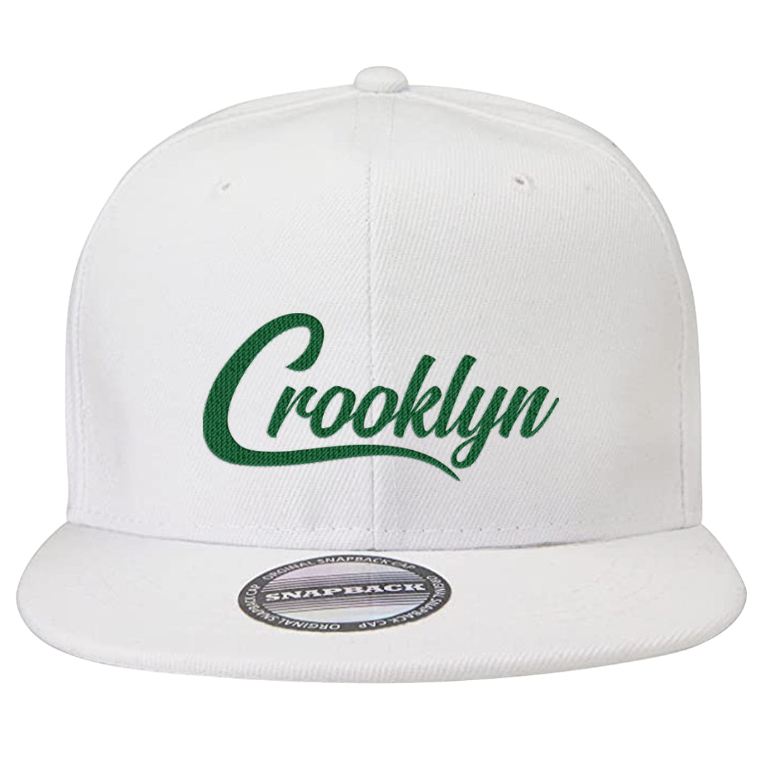 Galactic Jade High 1s Snapback Hat | Crooklyn, White