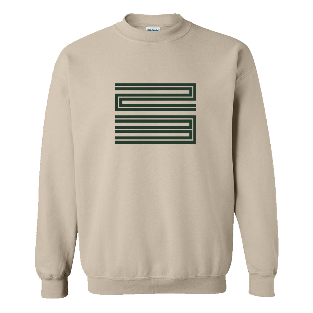Galactic Jade High 1s Crewneck Sweatshirt | Double Line 23, Sand