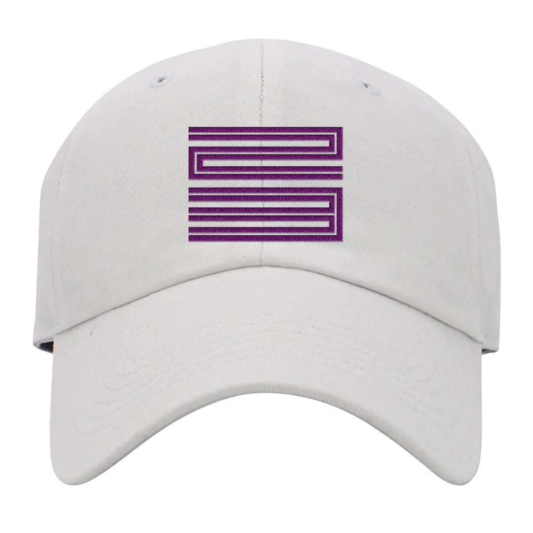 Galactic Jade High 1s Dad Hat | Double Line 23, White