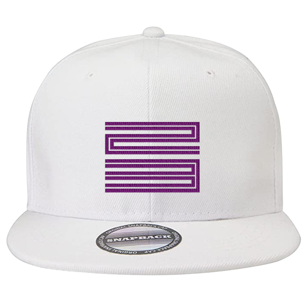 Galactic Jade High 1s Snapback Hat | Double Line 23, White