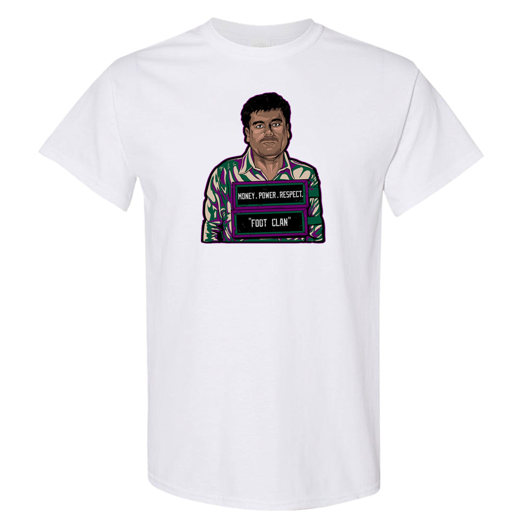 Galactic Jade High 1s T Shirt | El Chapo Illustration, White