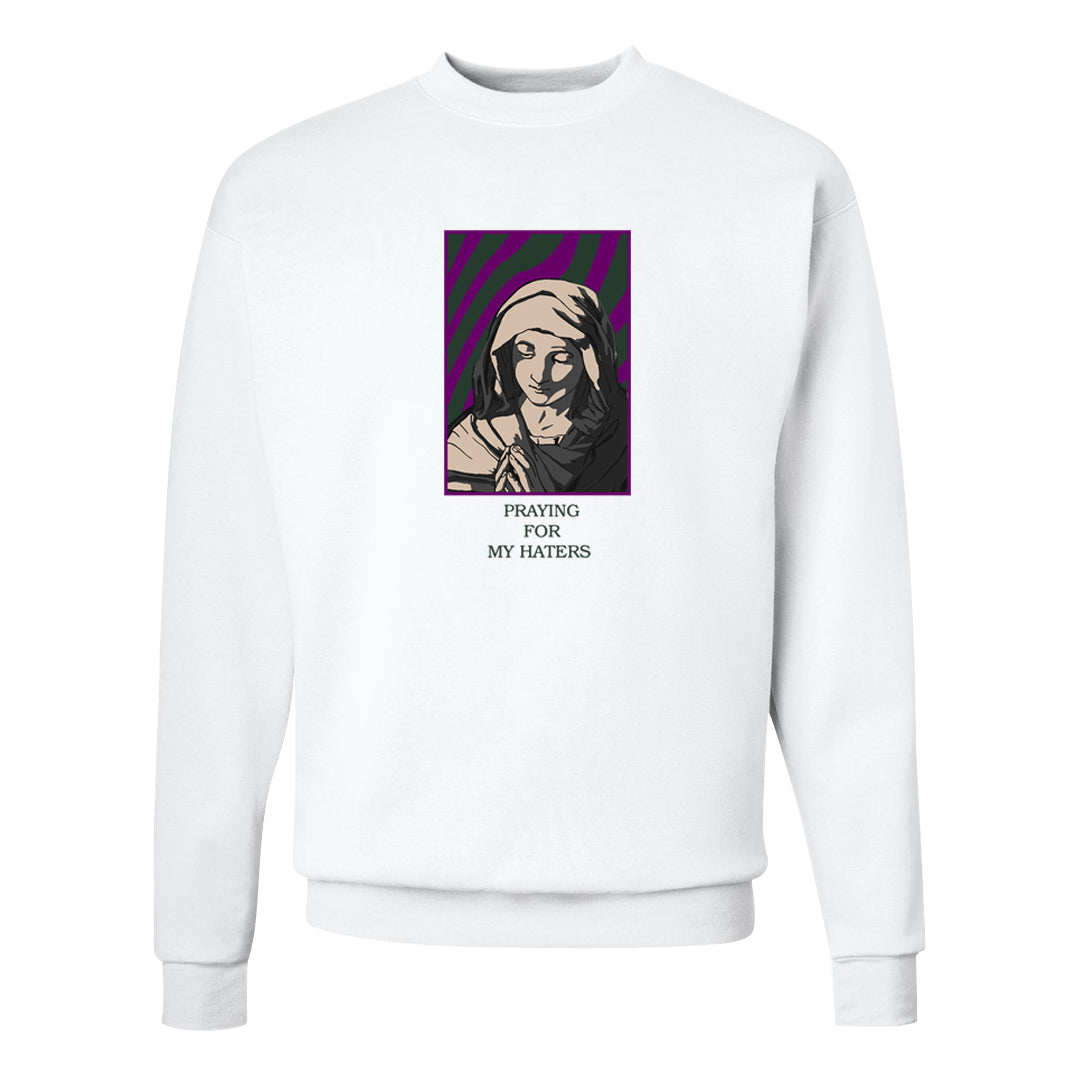 Galactic Jade High 1s Crewneck Sweatshirt | God Told Me, White