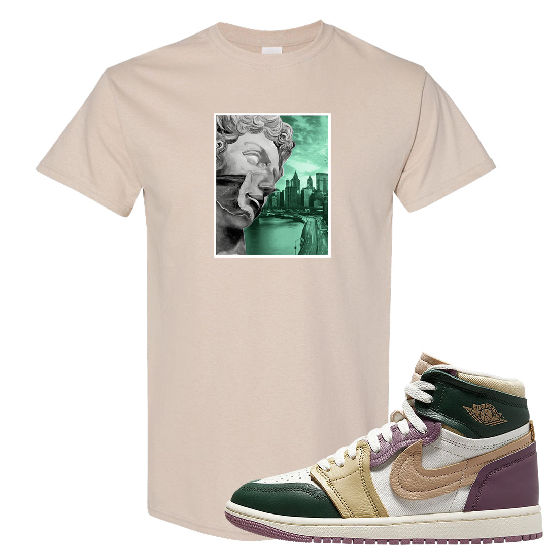 Galactic Jade High 1s T Shirt | Miguel, Sand
