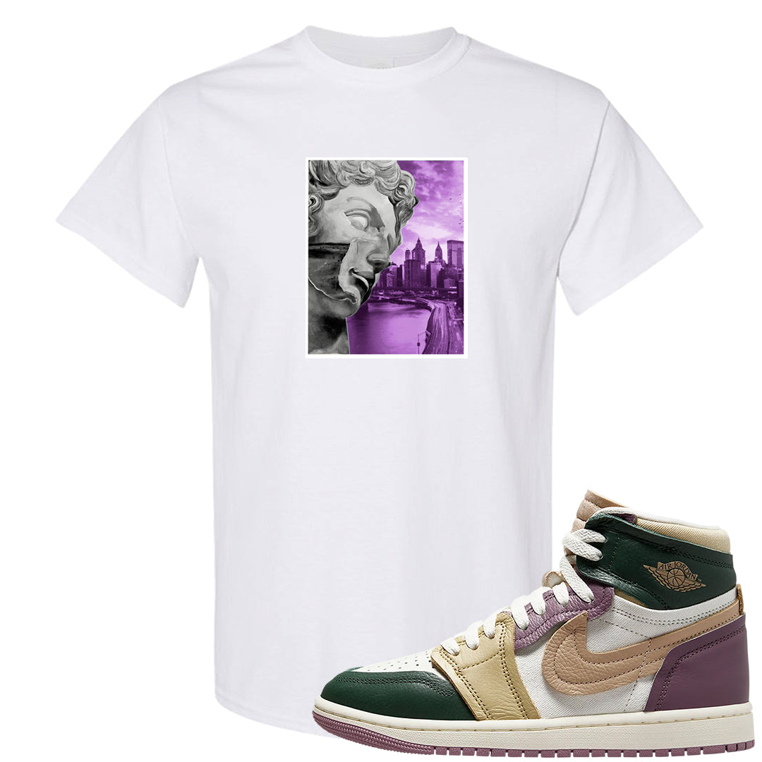 Galactic Jade High 1s T Shirt | Miguel, White