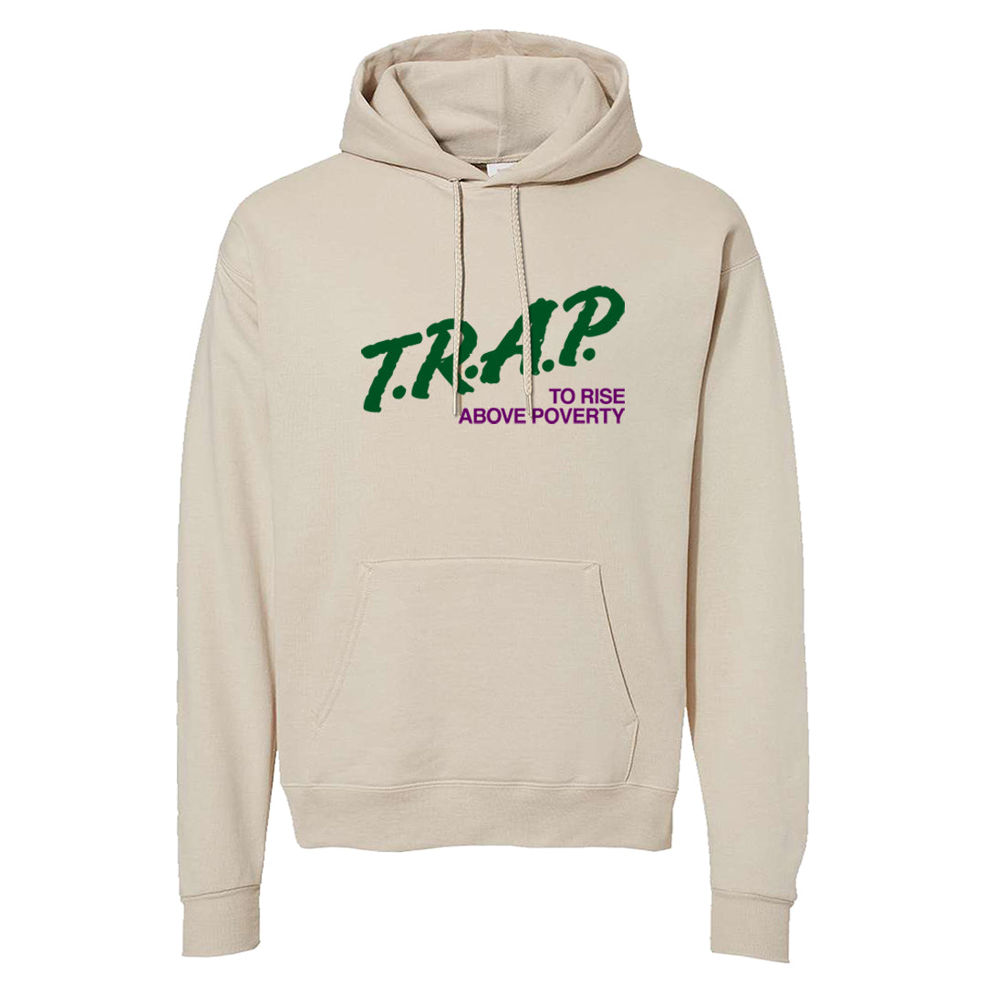 Galactic Jade High 1s Hoodie | Trap To Rise Above Poverty, Sand