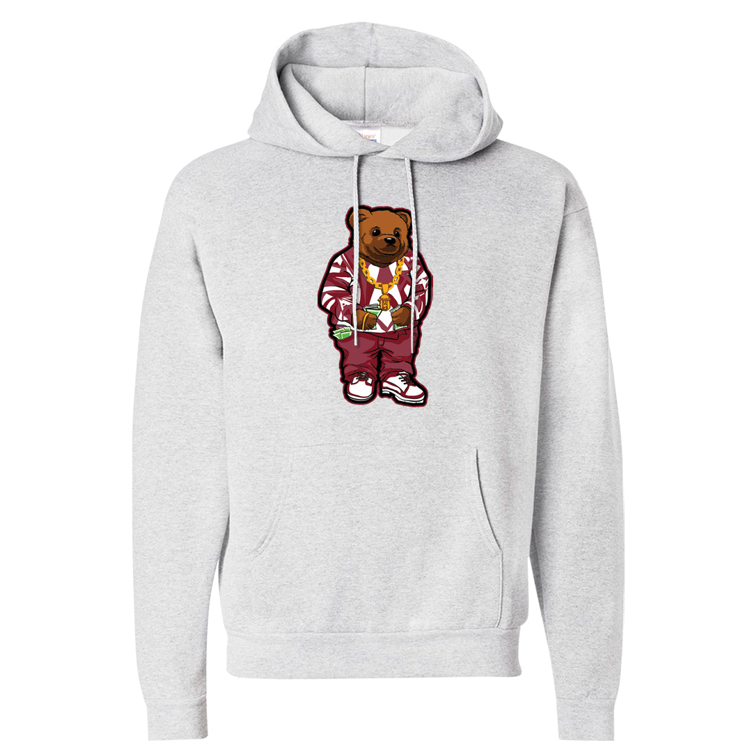 Metallic Burgundy High 1s Hoodie | Sweater Bear, Ash