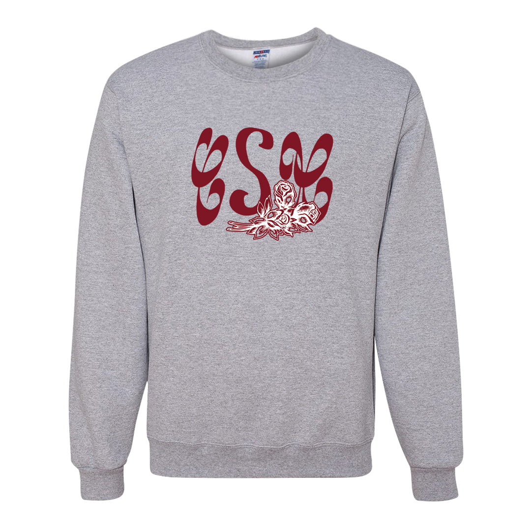 Metallic Burgundy High 1s Crewneck Sweatshirt | Certified Sneakerhead, Ash