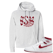 Metallic Burgundy High 1s Hoodie | Certified Sneakerhead, Ash