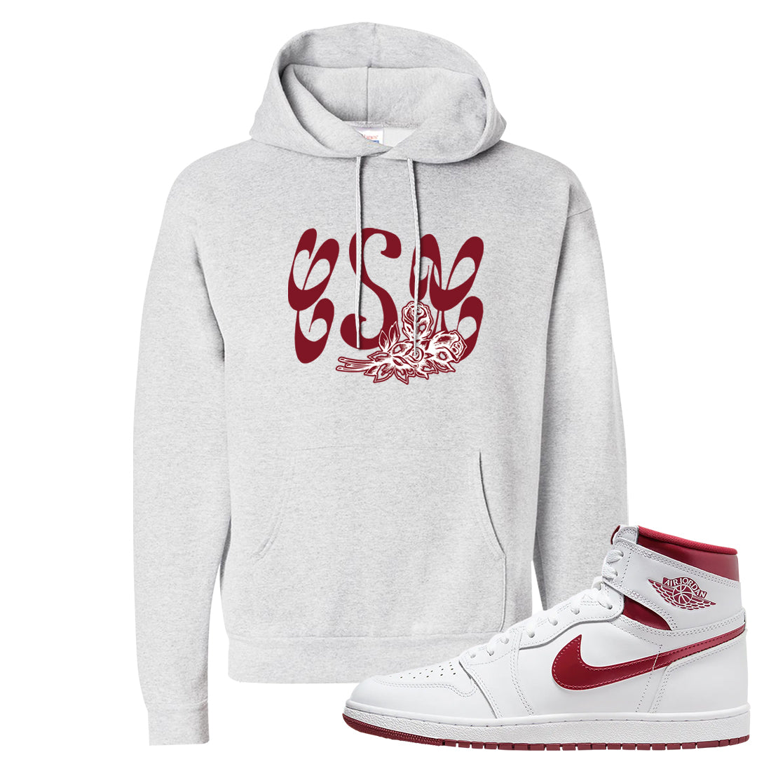 Metallic Burgundy High 1s Hoodie | Certified Sneakerhead, Ash