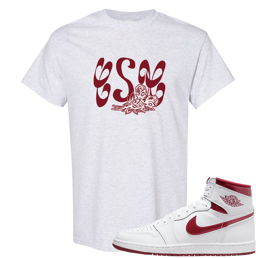 Metallic Burgundy High 1s T Shirt | Certified Sneakerhead, Ash