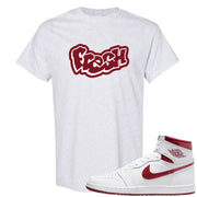 Metallic Burgundy High 1s T Shirt | Fresh, Ash