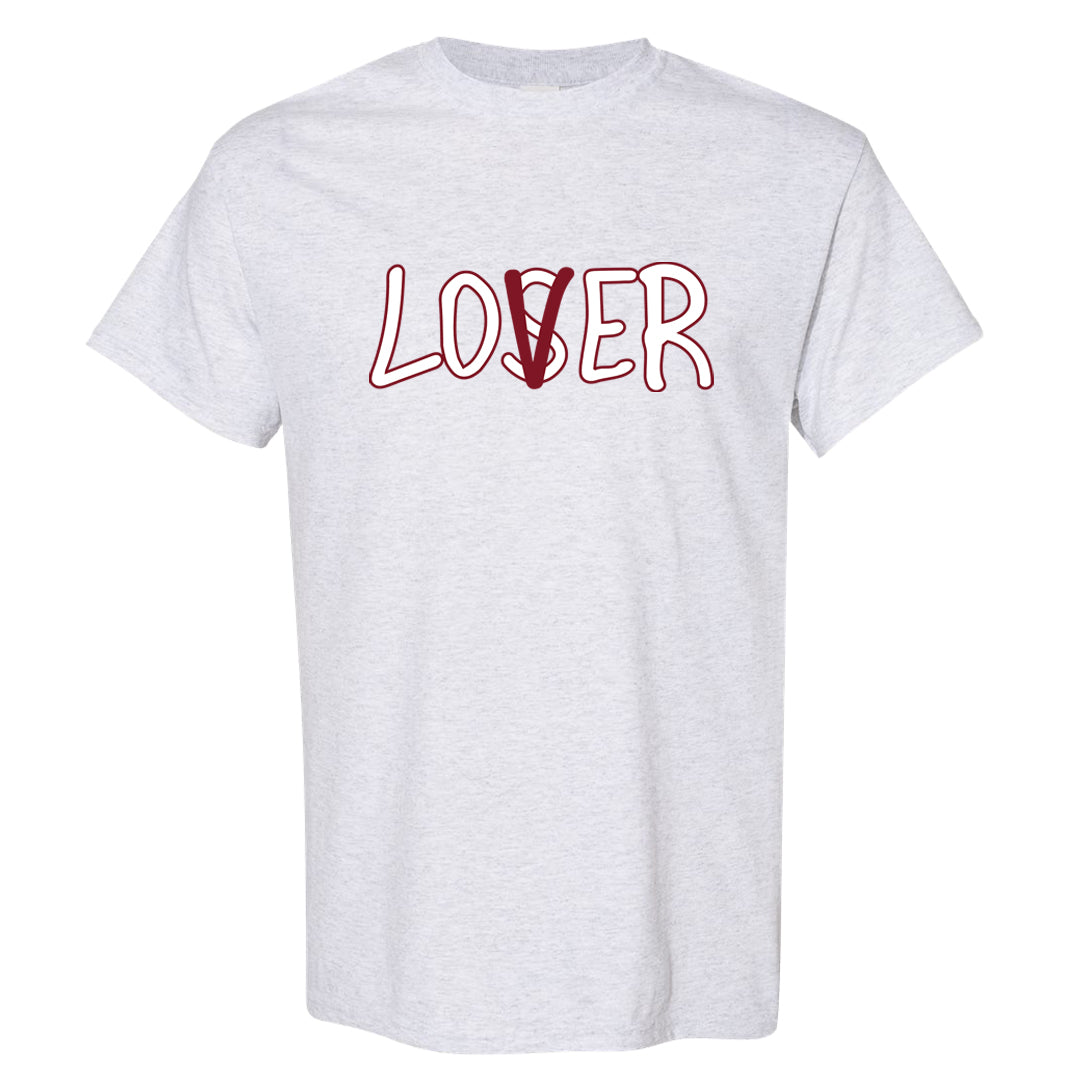 Metallic Burgundy High 1s T Shirt | Lover, Ash