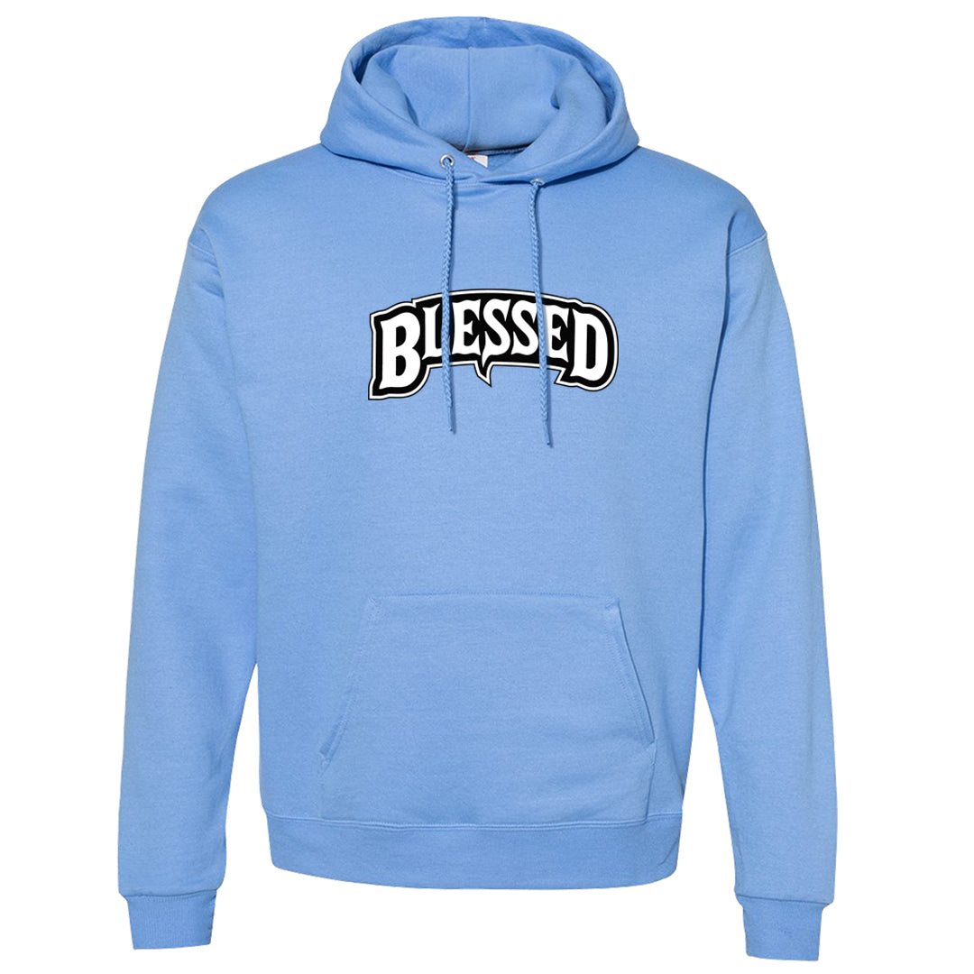 UNC Toe High 1s Hoodie | Blessed Arch, Carolina Blue