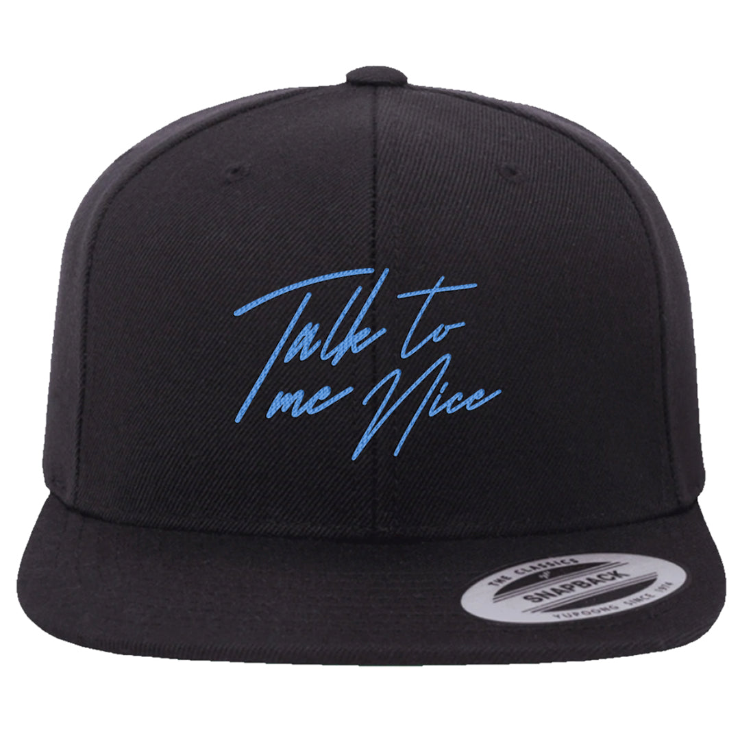 UNC Toe High 1s Snapback Hat | Talk To Me Nice, Black