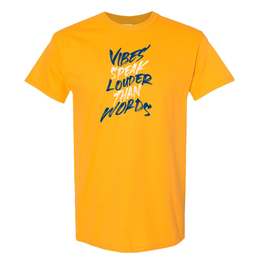 Laney KO 1s T Shirt | Vibes Speak Louder Than Words, Gold