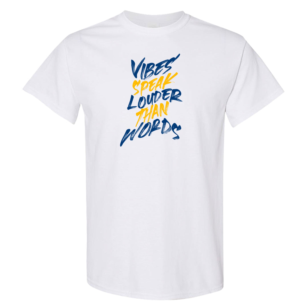 Laney KO 1s T Shirt | Vibes Speak Louder Than Words, White