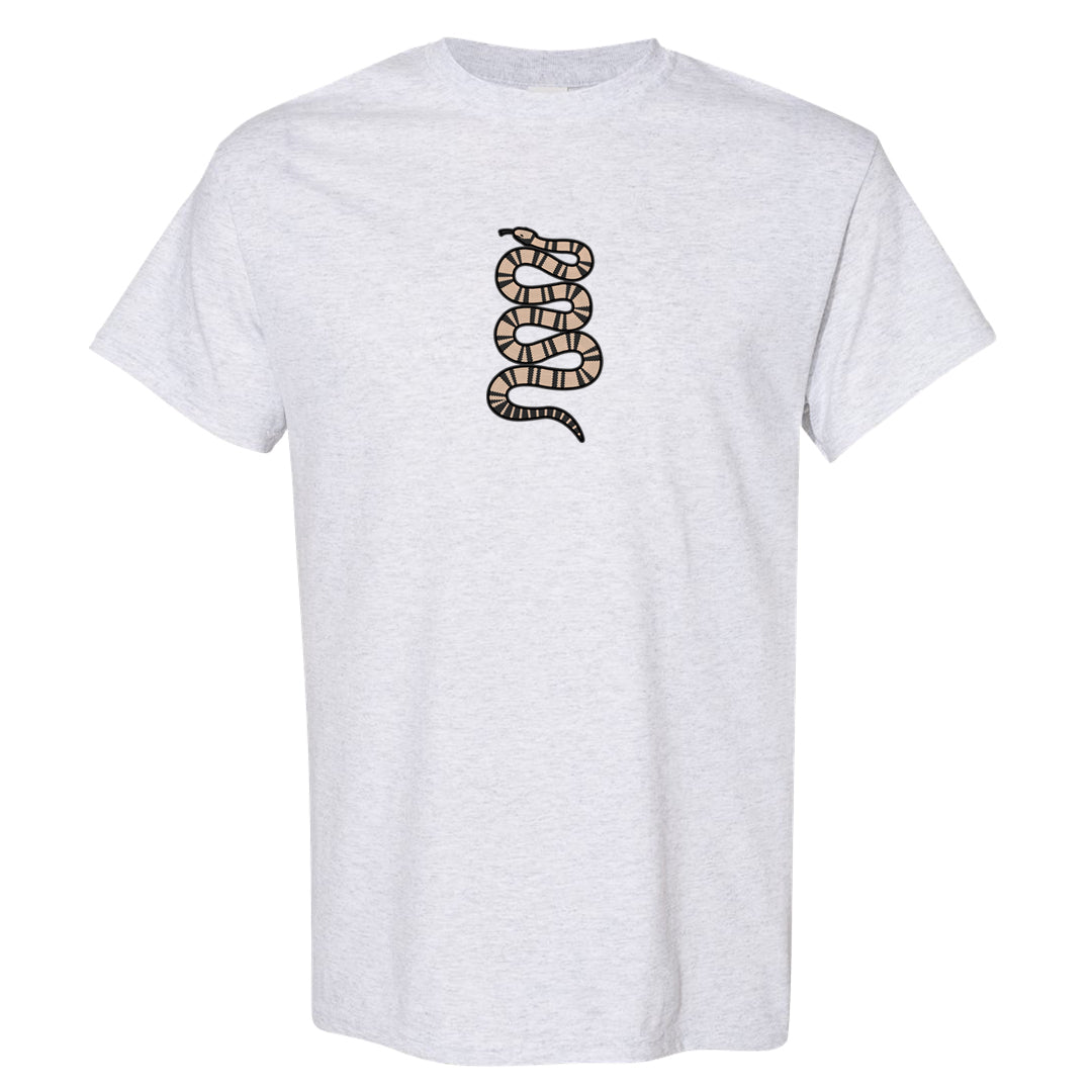 White Grey KO 1s T Shirt | Coiled Snake, Ash