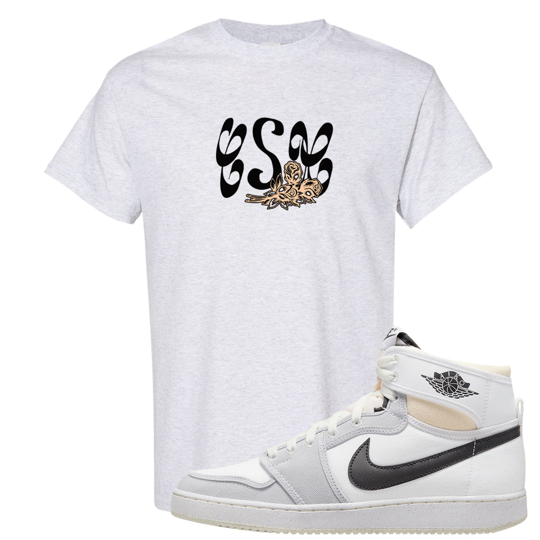 White Grey KO 1s T Shirt | Certified Sneakerhead, Ash