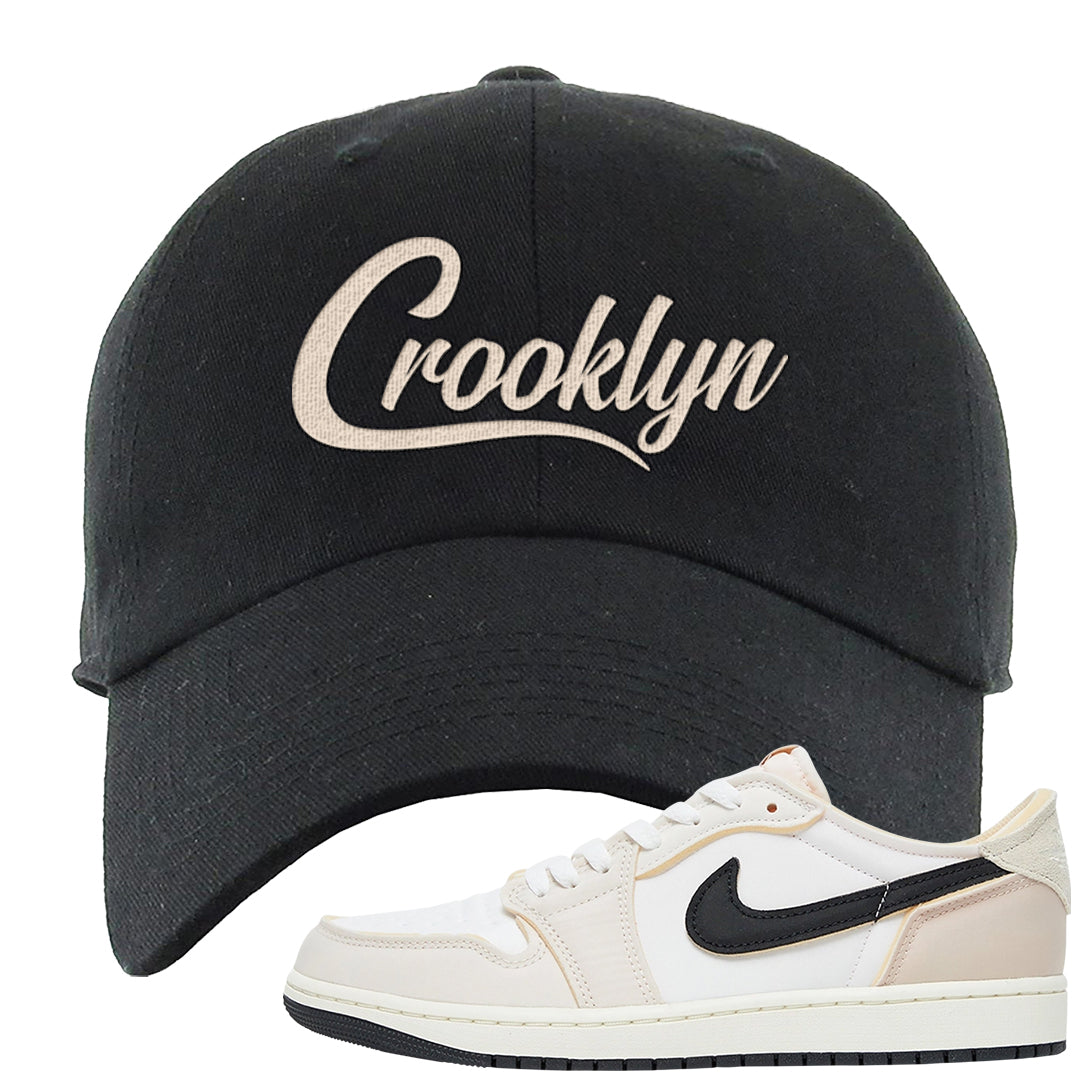 Coconut Milk Low 1s Dad Hat | Crooklyn, Black