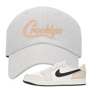 Coconut Milk Low 1s Dad Hat | Crooklyn, White