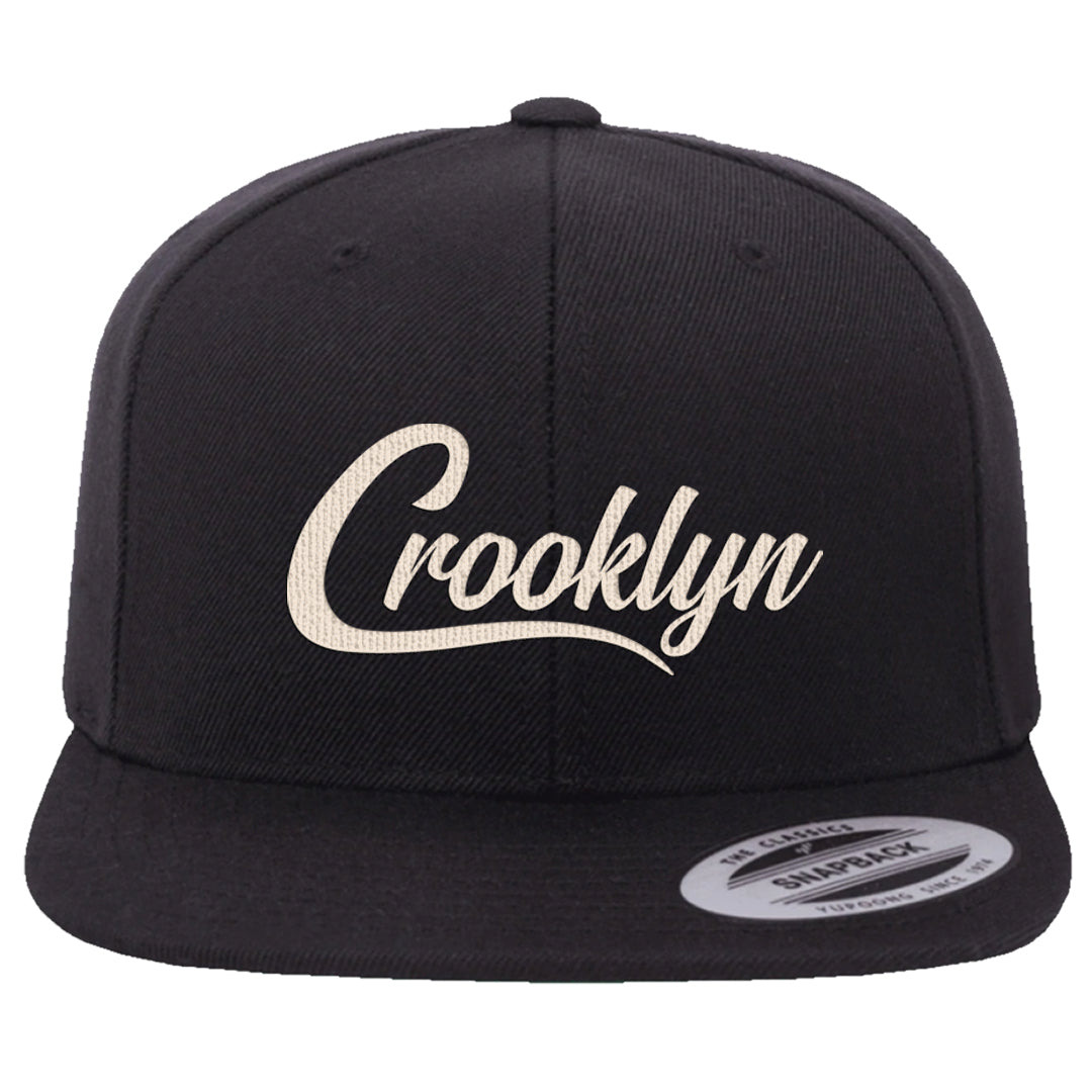 Coconut Milk Low 1s Snapback Hat | Crooklyn, Black