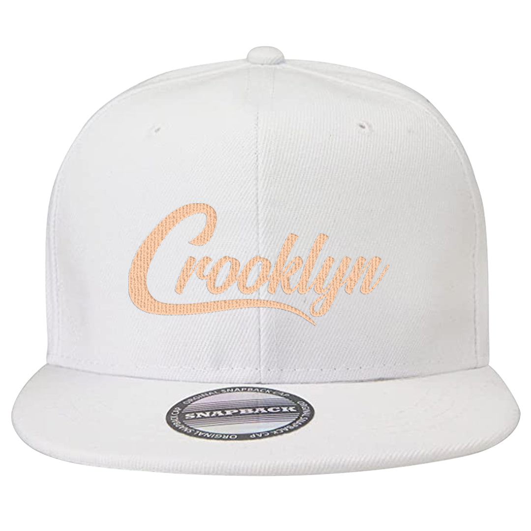 Coconut Milk Low 1s Snapback Hat | Crooklyn, White