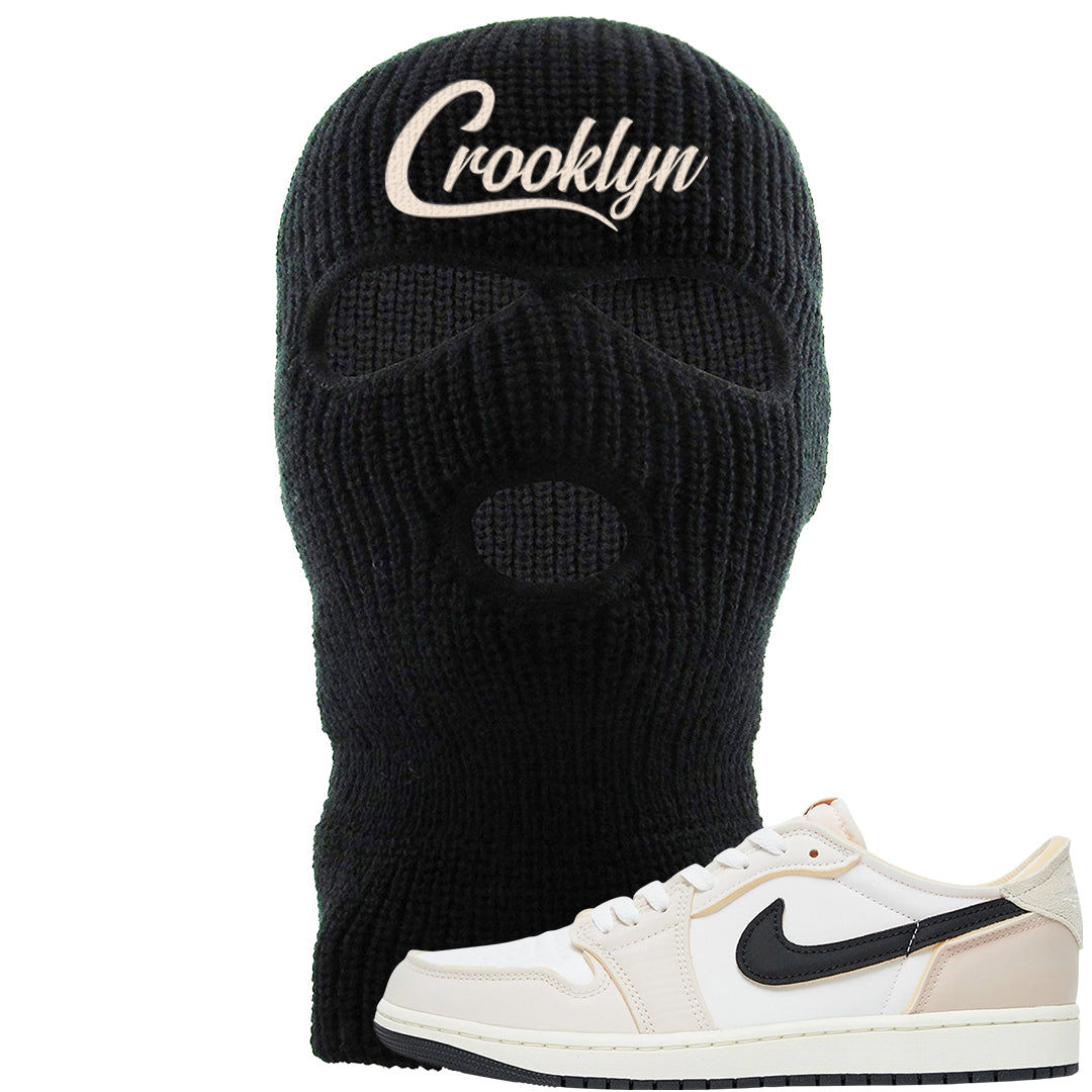 Coconut Milk Low 1s Ski Mask | Crooklyn, Black