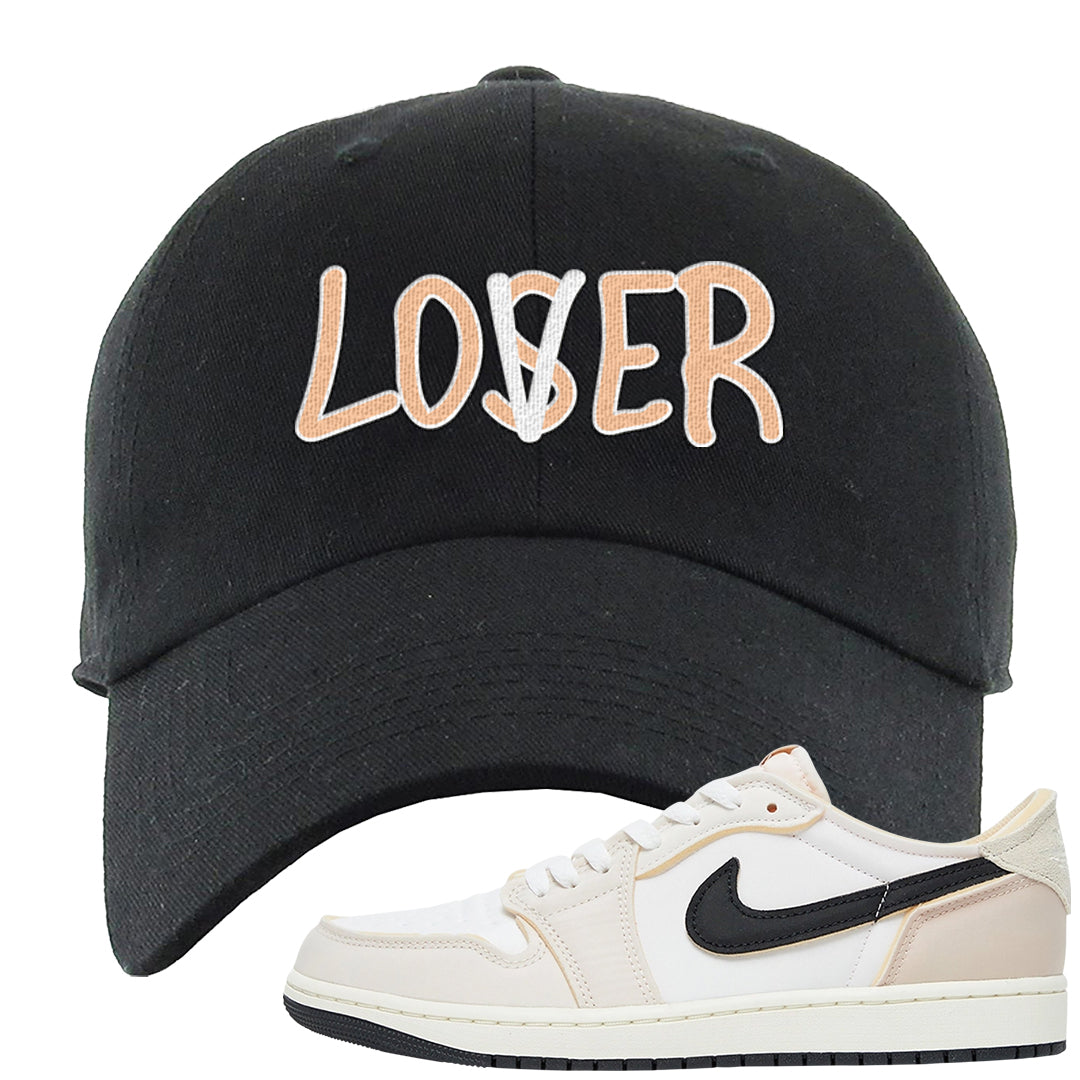 Coconut Milk Low 1s Dad Hat | Lover, Black