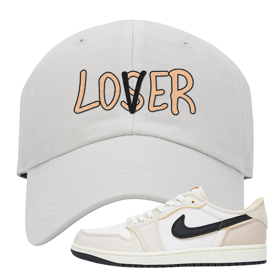 Coconut Milk Low 1s Dad Hat | Lover, White