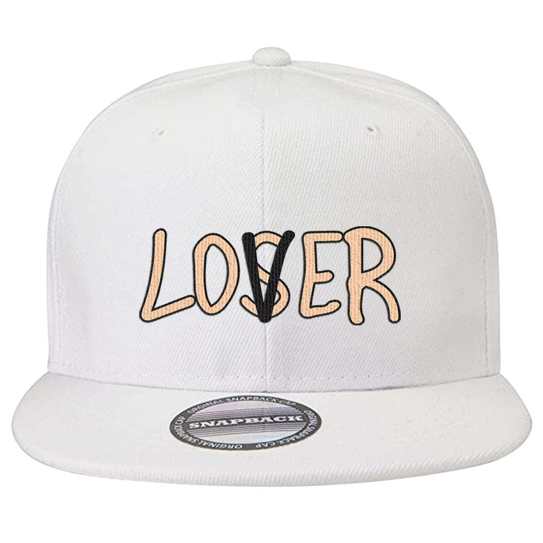 Coconut Milk Low 1s Snapback Hat | Lover, White