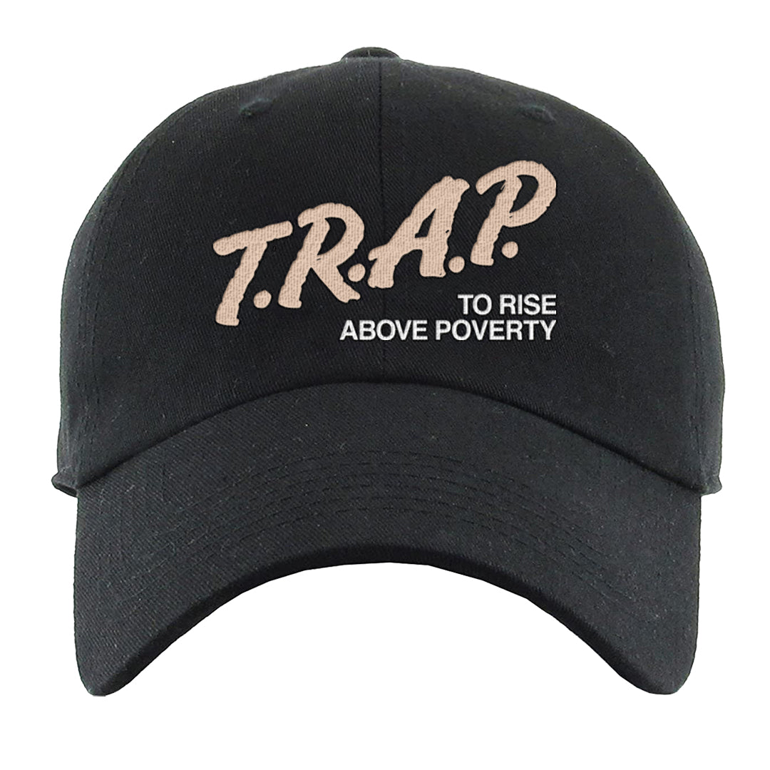 Coconut Milk Low 1s Dad Hat | Trap To Rise Above Poverty, Black