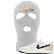 Coconut Milk Low 1s Ski Mask | Trap To Rise Above Poverty, White