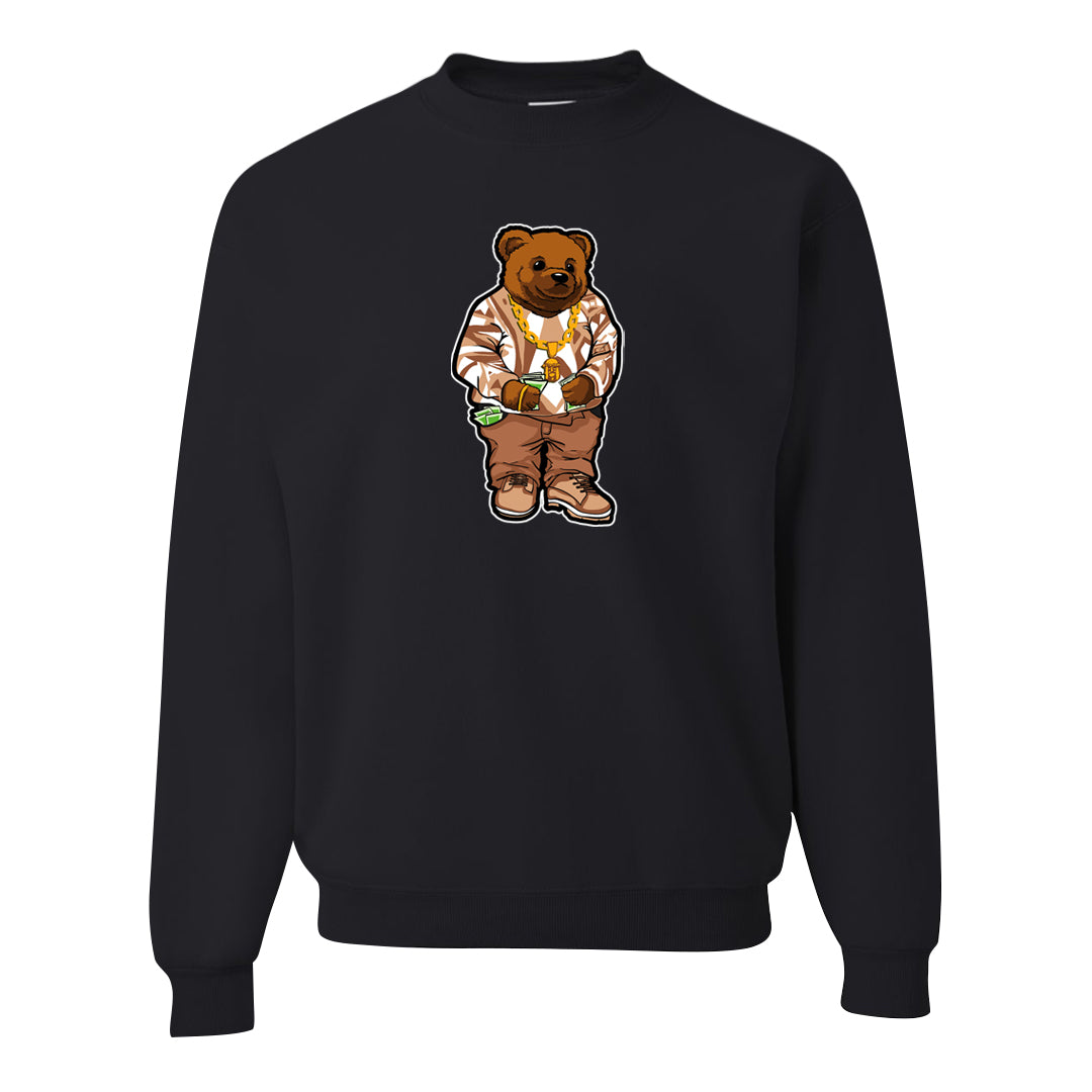 Medium Brown Low 1s Crewneck Sweatshirt | Sweater Bear, Black