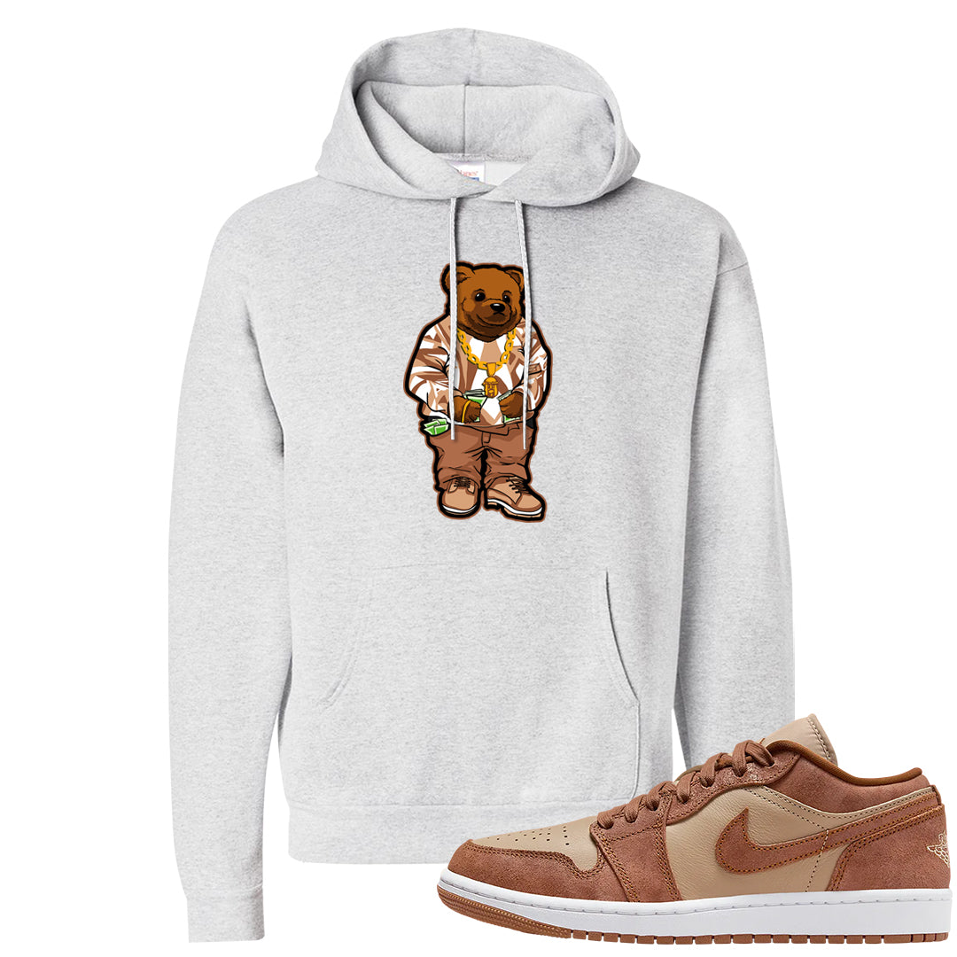 Medium Brown Low 1s Hoodie | Sweater Bear, Ash