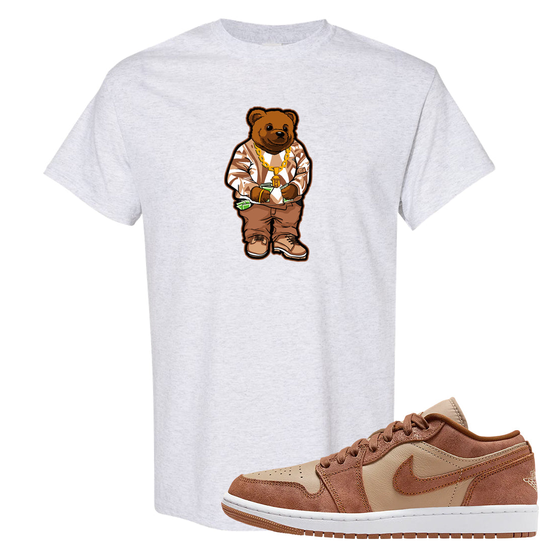 Medium Brown Low 1s T Shirt | Sweater Bear, Ash