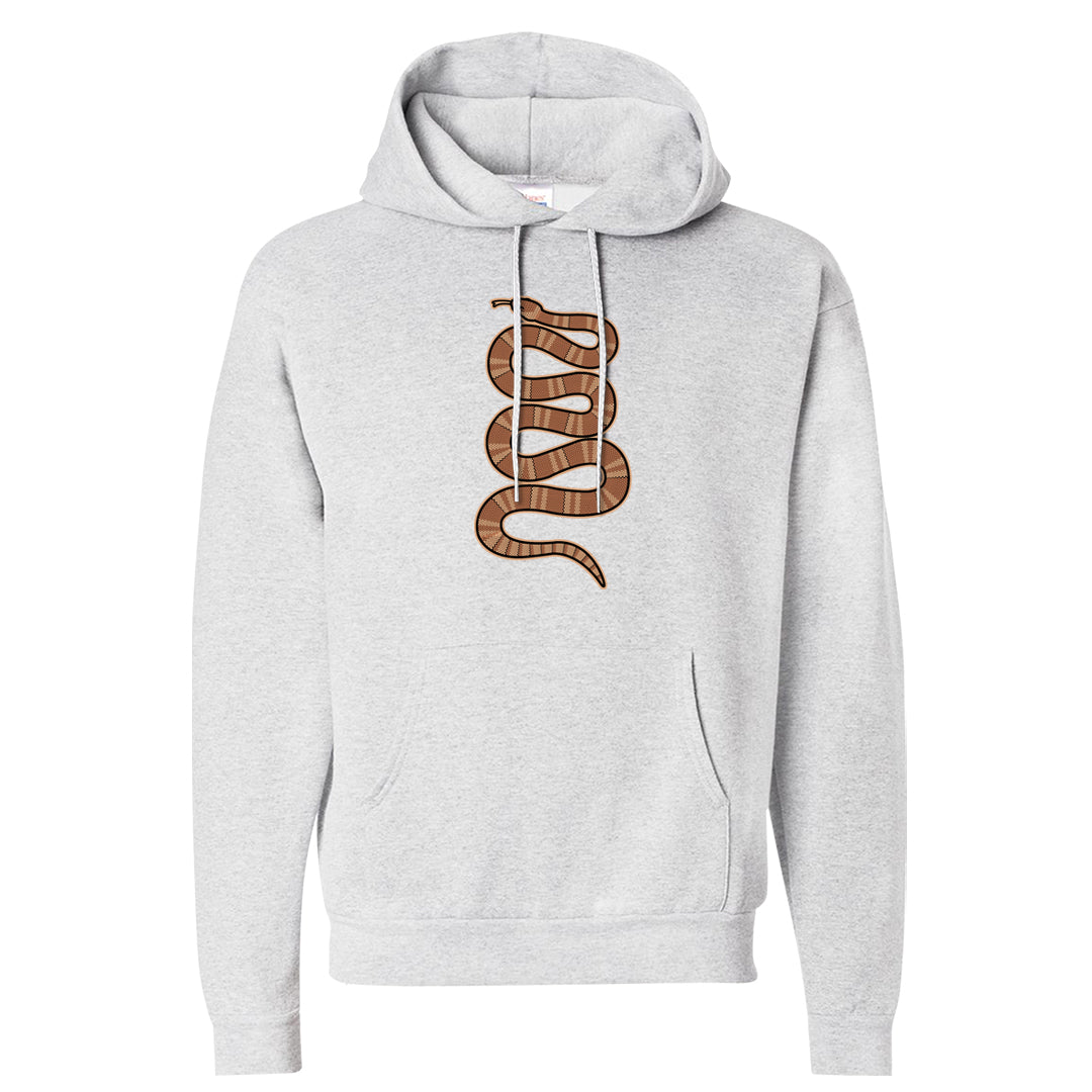 Medium Brown Low 1s Hoodie | Coiled Snake, Ash