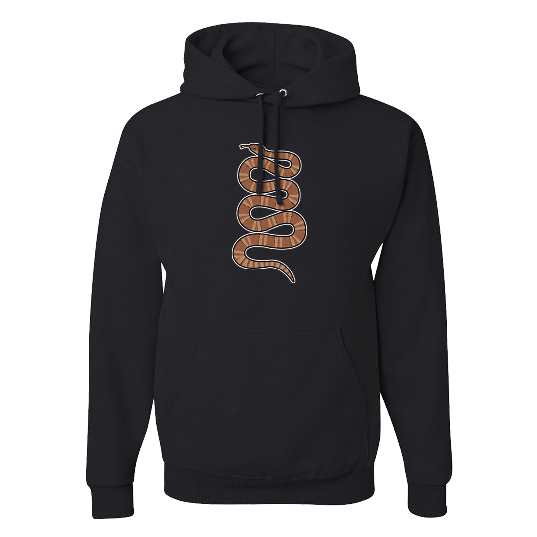 Medium Brown Low 1s Hoodie | Coiled Snake, Black