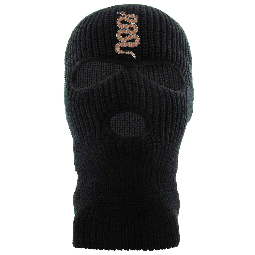 Medium Brown Low 1s Ski Mask | Coiled Snake, Black